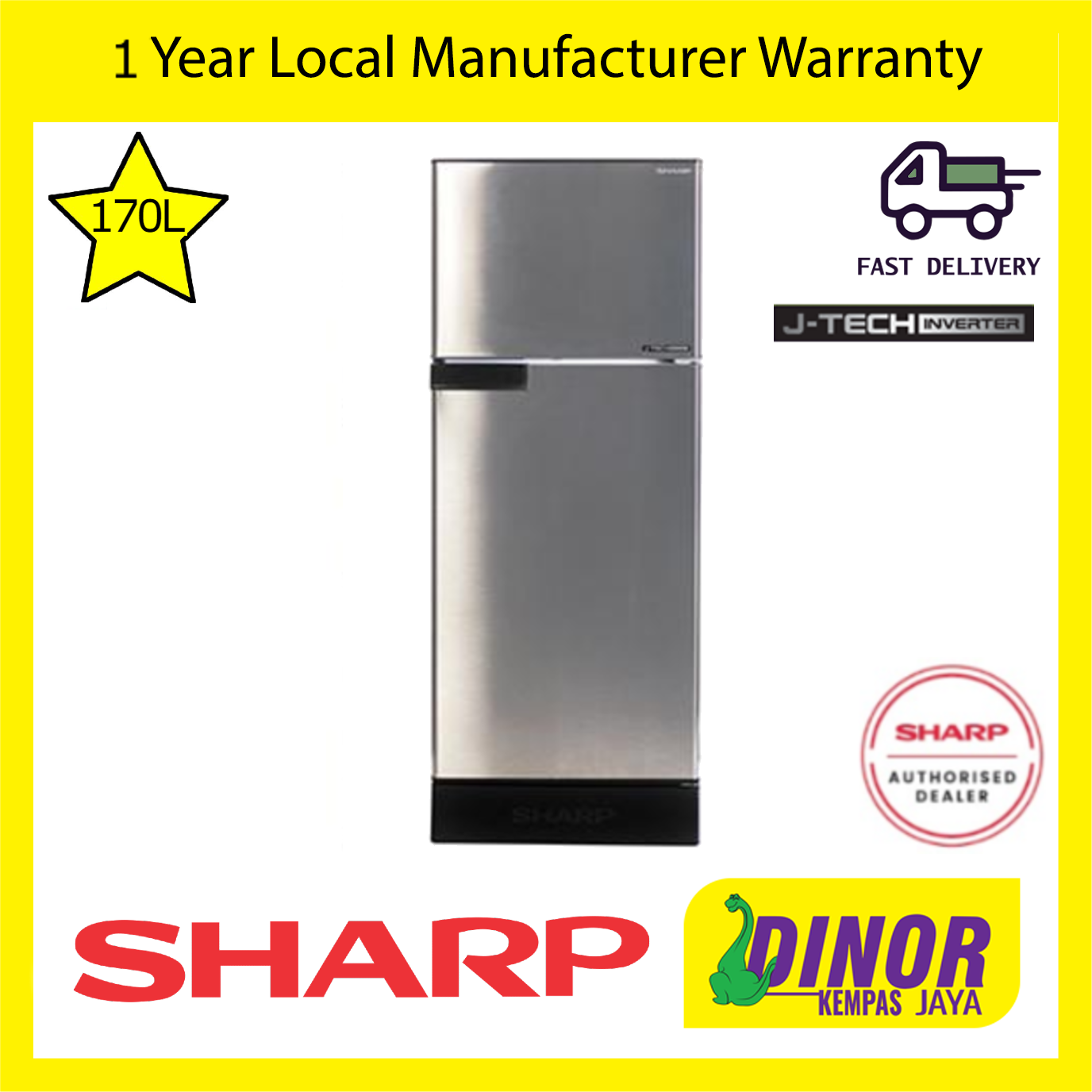 sharp sj189ms refrigerator