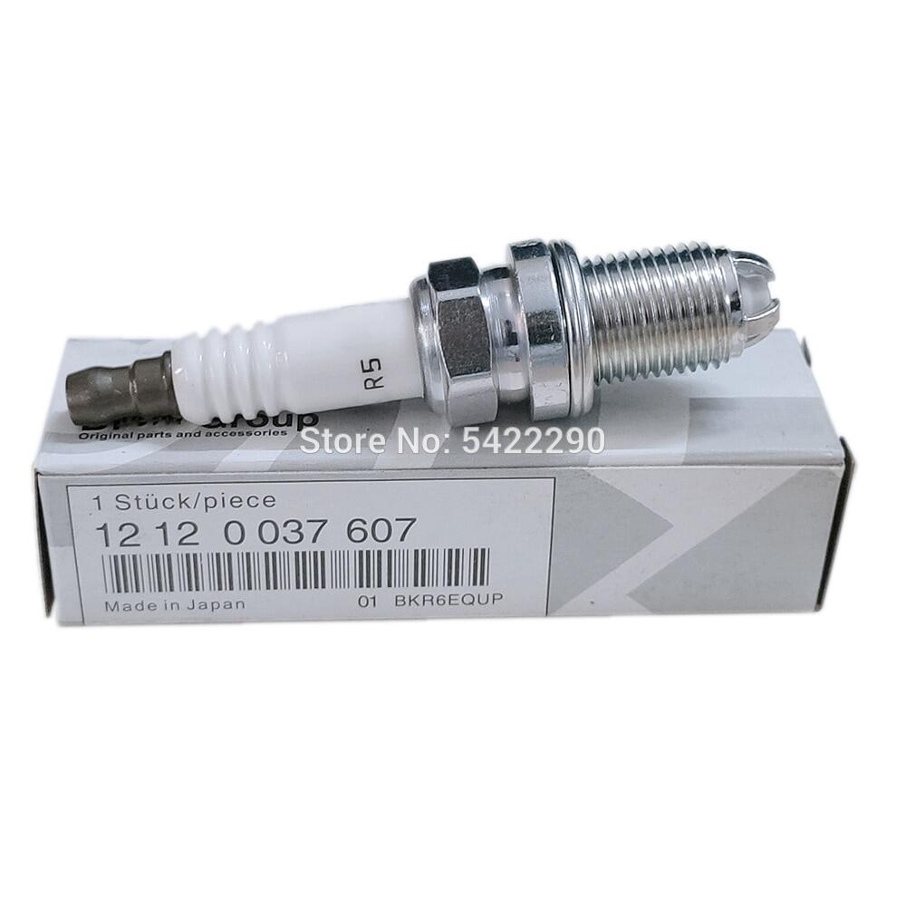 4-6Pcs 12120037607 Platinum Car Spark Plug Fit For BMW E46 E39 E60 E61 E63 E64 E38 E83 E53 E36 E85 E52 E65 E66 E67 BKR6EQUP