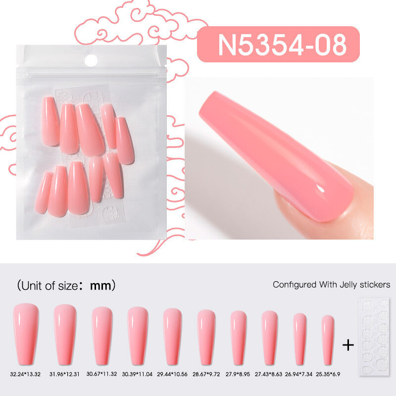 10 Cái Móng Tay Giả Màu Trơn Rộng, Với Loại Bóng Hoặc Mờ Bền Lâu Sử Dụng Dễ Dàng, Cho Cuộc Sống Hàng Ngày giá rẻ