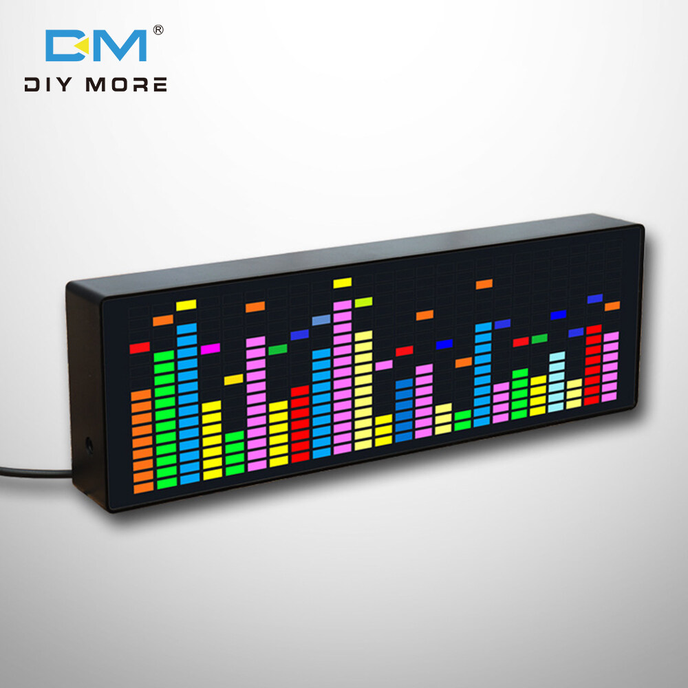 JHEUAYK RGB Spectrum Indicator Color Screen Display Music Spectrum