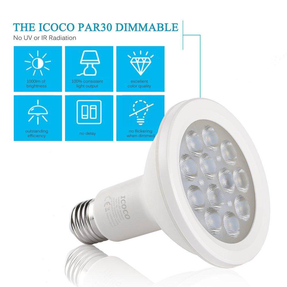 G-PADDY ICOCO 4 PAR30 12LED 12 W 1000LM 3000 K Trắng Ấm Cổ Đèn Trợ Sáng Bóng Đèn