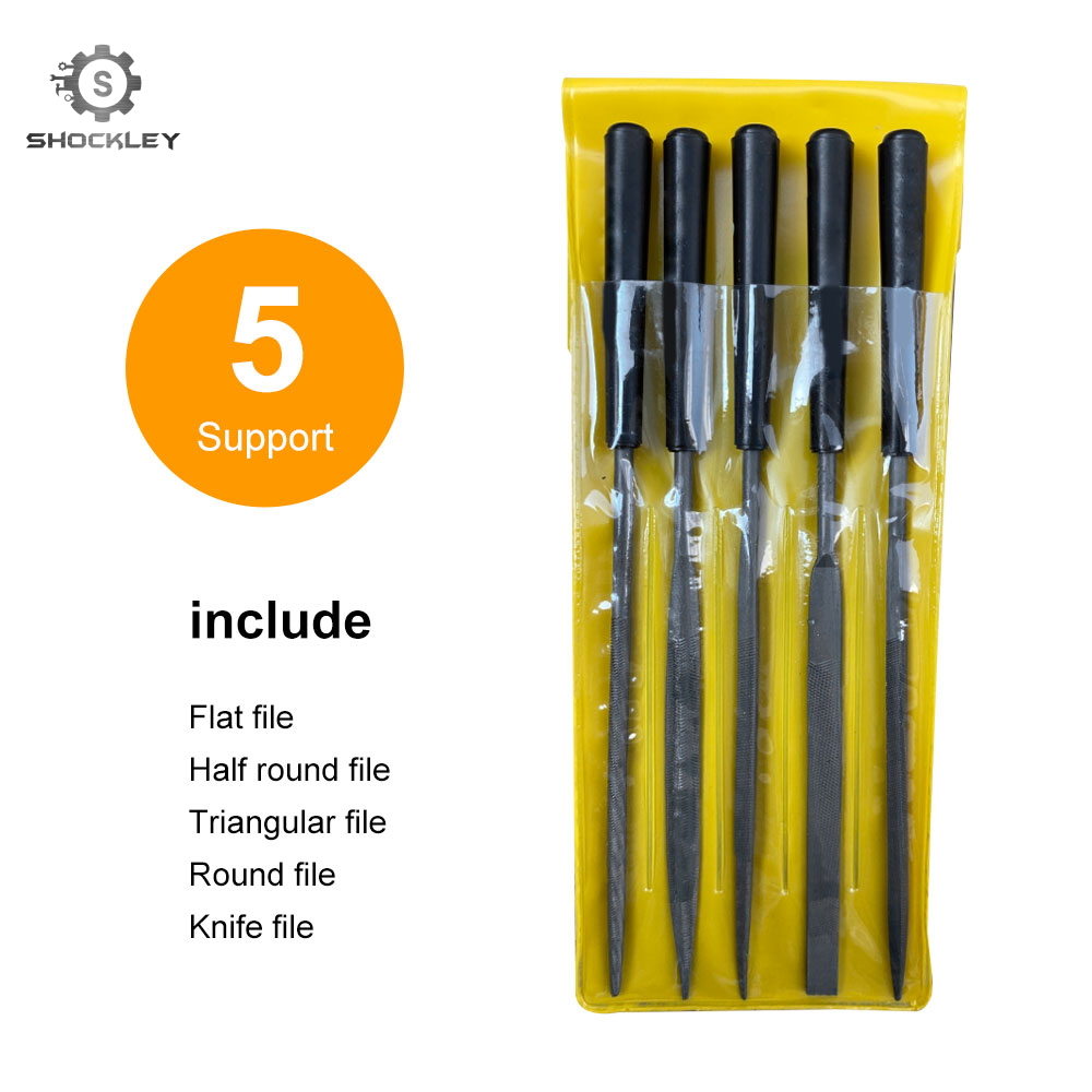 Shockley 10Pcs/5Pcs Mini Diamond Metal Files Set Micro Round Needle File Triangular Square Flat File Kit Wood Stone Glass Jewelry Fine File Tools for Jewelers Crafts Hobbies 3x140mm