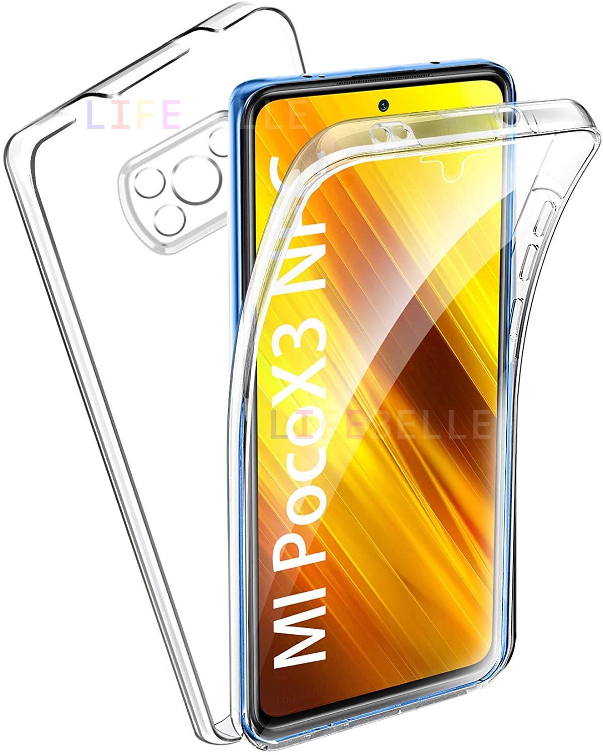 Ốp lưng lifebelle dành cho ốp nfc xiaomi poco x3 pro / xiaomi poco x3, ốp điện thoại bảo vệ 360 độ mỏng trong suốt với bảo vệ màn hình ốp bảo vệ toàn thân