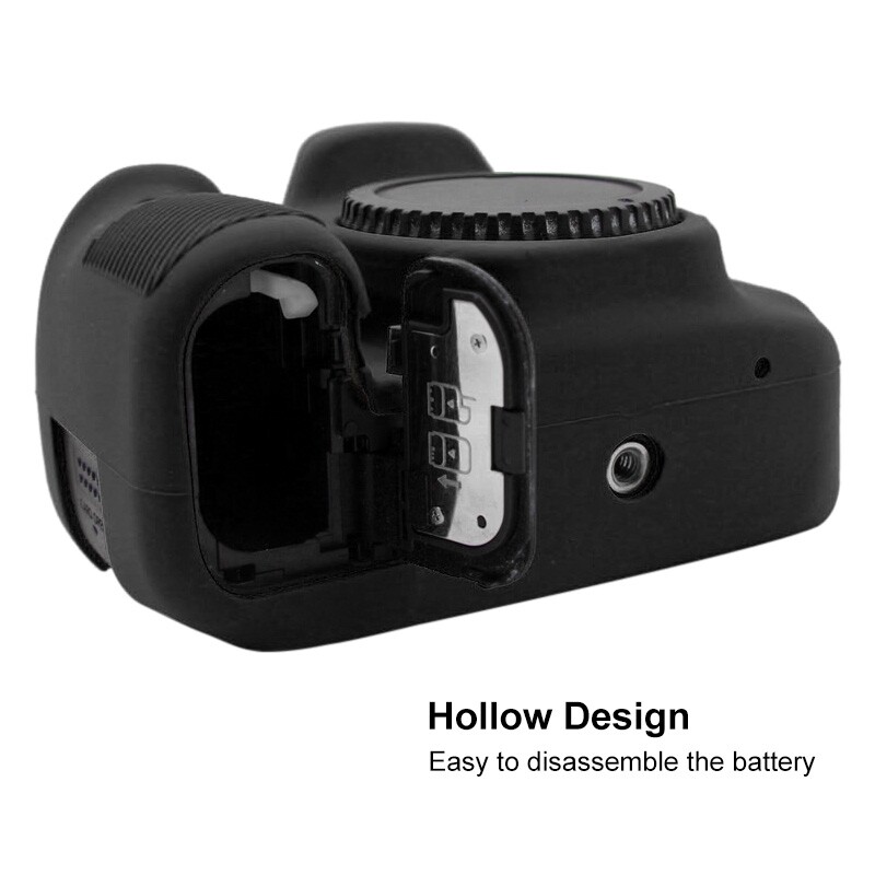PULUZ Ốp Bảo Vệ Silicon Mềm Cho Canon EOS 90D (Đen)
