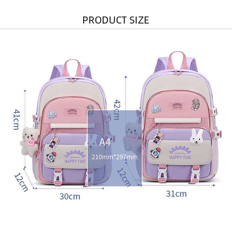 school bag ins style high school student junior high school student pupils cute backpack