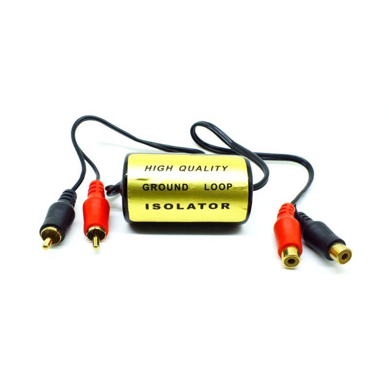 Vehicle RCA Stereo 2 Channel Ground Loop Isolator Signal Noise Filter Suppressor Car Amplifier