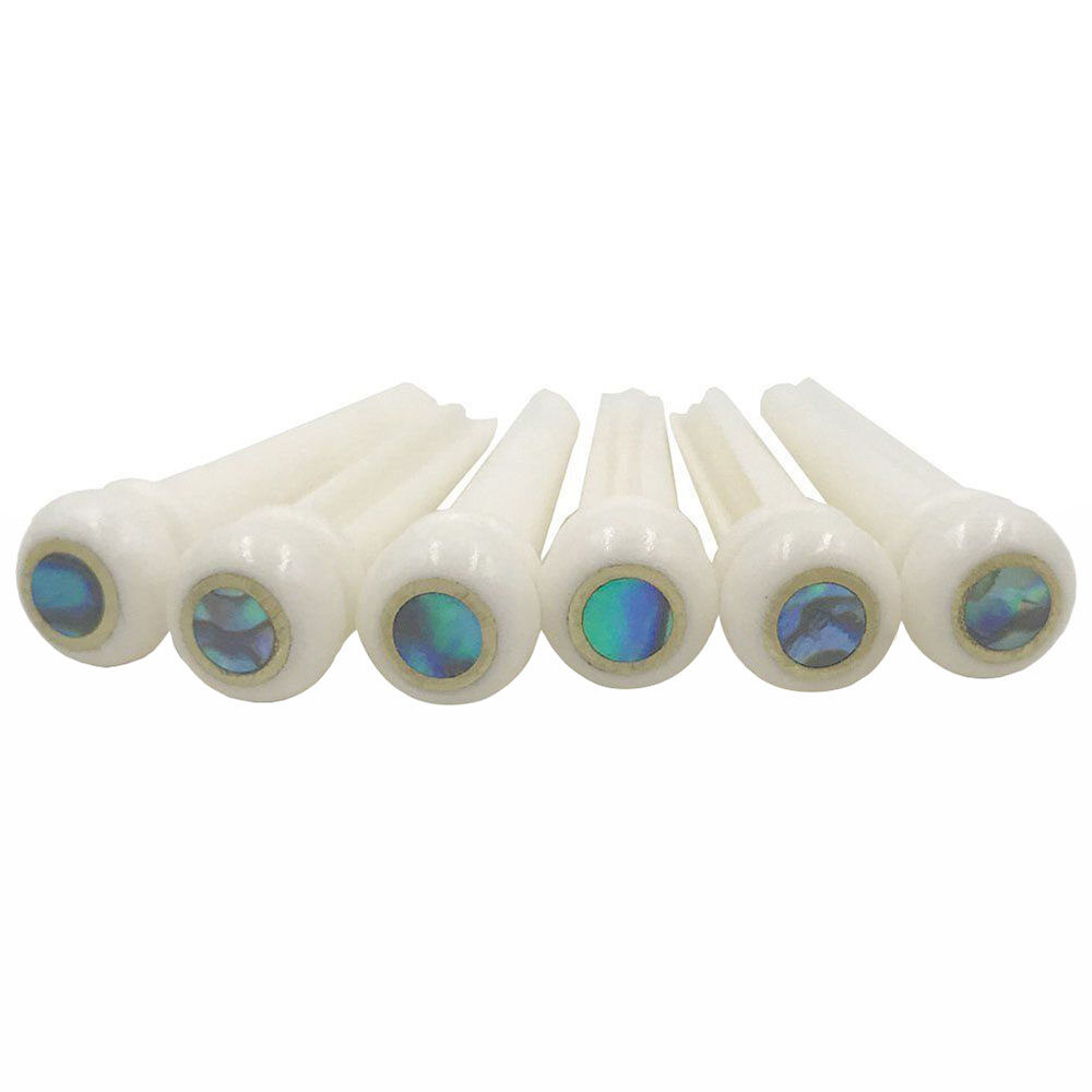 Pure Ox Bone Guitar String Nail Abalone Shell Dot Brass Circle Loop High-Grade Ballad String Nail