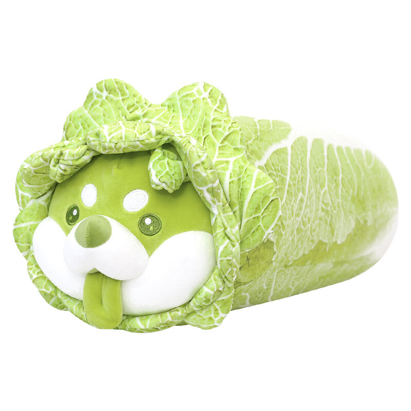 【ELALA】Creative Cabbage Dog Plush Toy Soft Cartoon Vegetable Fairy Plant Stuffed Doll Comfortable Pillow Toys for Children Gift