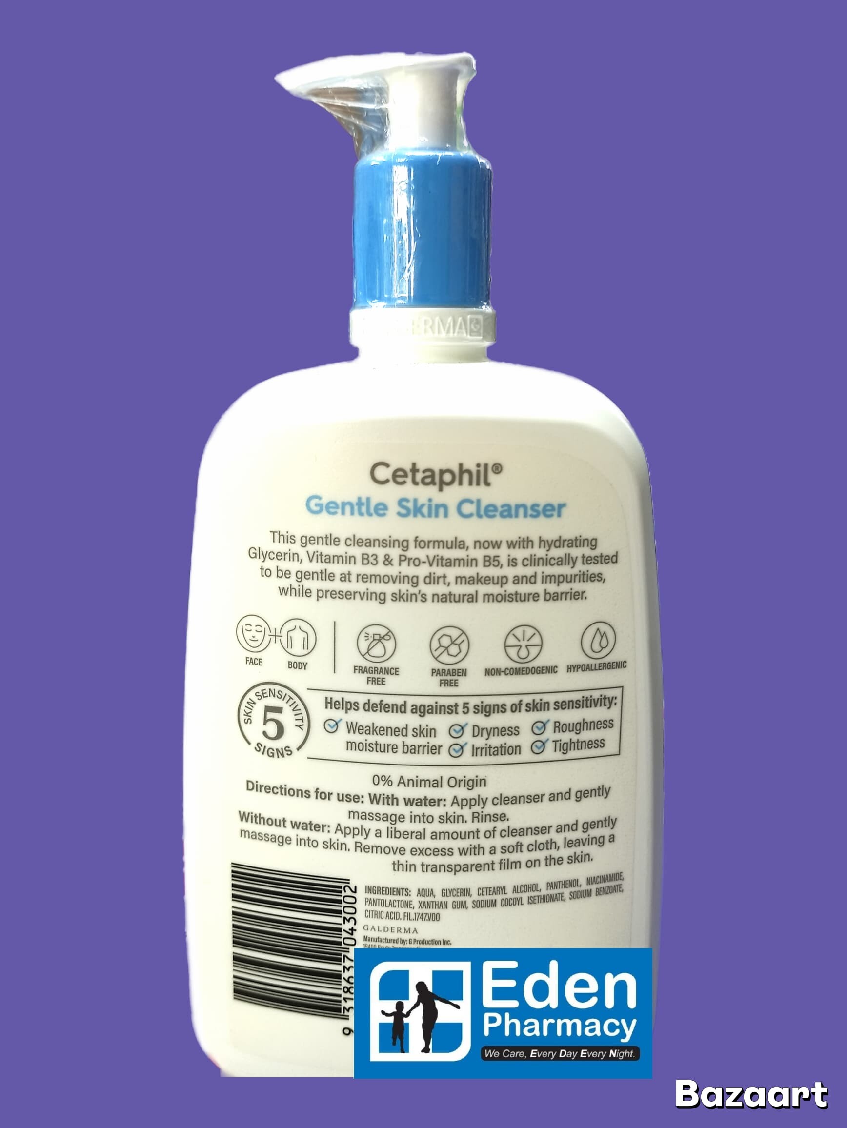 Cetaphil Gentle Skin Cleanser (500mL X 1) / (1L X 1) | Lazada