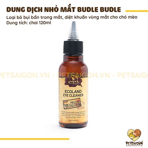[CHÍNH HÃNG] DUNG DỊCH NHỎ MẮT BUDLE BUDLE CHO CHÓ MÈO 120ML