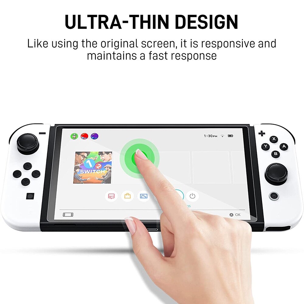 3 Chiếc Kính Cường Lực Cho Nintendo Switch Kính Bảo Vệ OLED Bảo Vệ Màn Hình 9H HD Cho NS OLED Phụ Kiện Trò Chơi