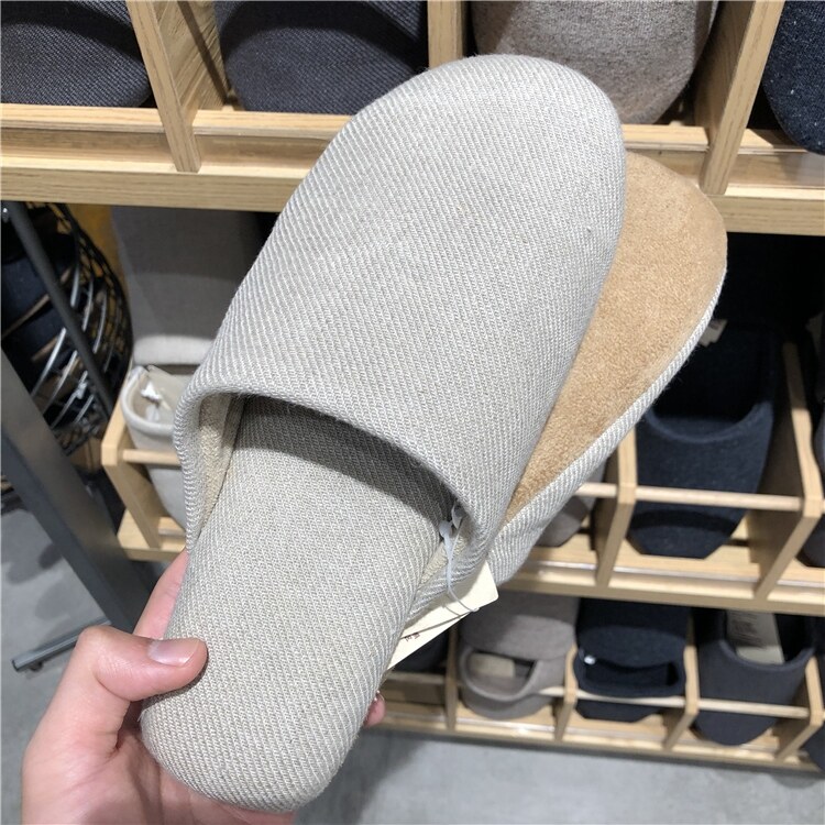 muji wool slippers