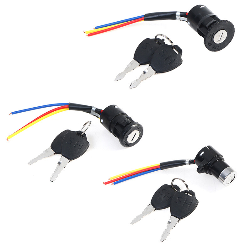 PPBE Universal Ignition Switch Key Power Lock For Electric Bicycle Electric Scooter
