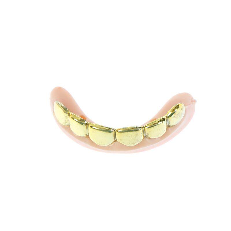 1 PC Bling ย่าง Grillz ฟันปลอมจำนวนมากปาร์ตี้วันเกิดฮาโลวีน Gold Silver