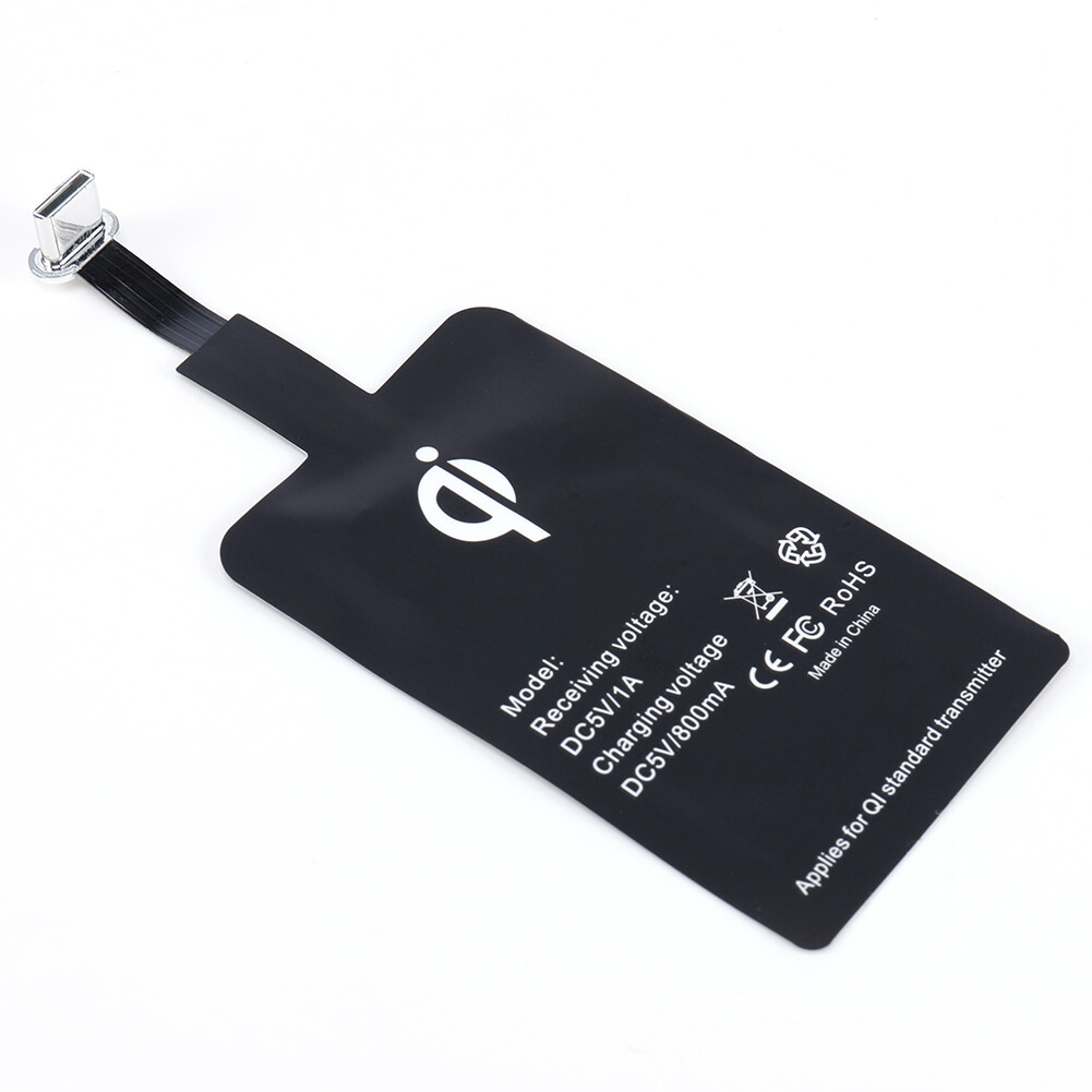 Type C USB-C Qi Wireless Charger Charging Receiver Adapter Pad For Android