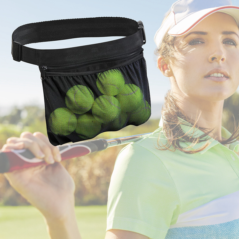 【พร้อม!】Tennis Ball Holder Waist Bag Pickleballs Ball Storage Portable