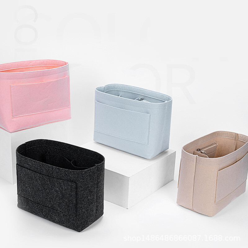 EverToner Felt Insert Bag For Longchamp LE PLIAGE FILET Top Handle Bag Storage Organizer Support Shape Bag  Inner Bag In Bag