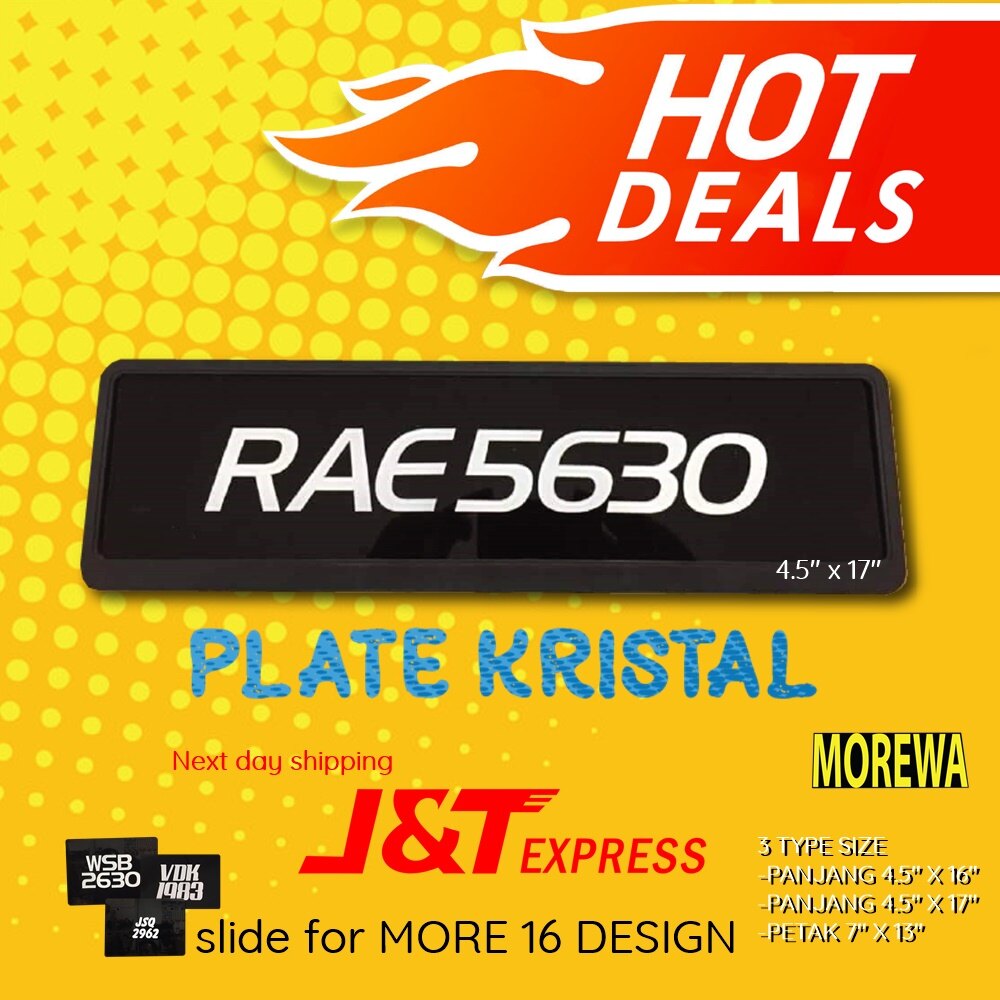Nombor Plate Number Kristal Kereta Panjang Petak PK03 Lazada nombor-plate-number-kristal-kereta-panjang-petak-pk03-lazada