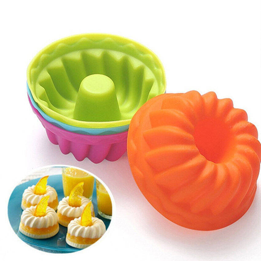 6/12pcs Silicone cupcake chén nướng 6 gói, tái sử dụng & không dính giấy lót bánh cupcake muffin chủ sở hữu thiết lập cho Đảng Halloween Giáng sinh, dễ lau chùi Pastry Khuôn Muffin