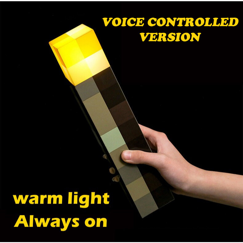 Minecraft Torch Light LED Ore Light USB Charging Threespeed adjustment
