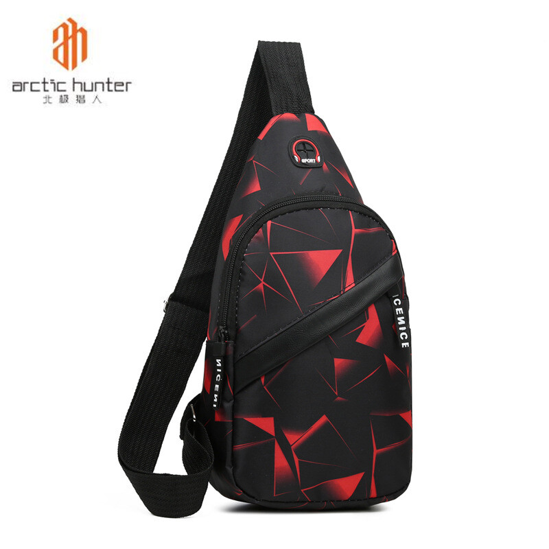 ARCTIC HUNTER túi nam túi xách nam túi đeo Túi Đưa Thư Một Vai Hợp Thời Trang Cho Nam Ba Lô Nhỏ Vải Bố Thường Ngày