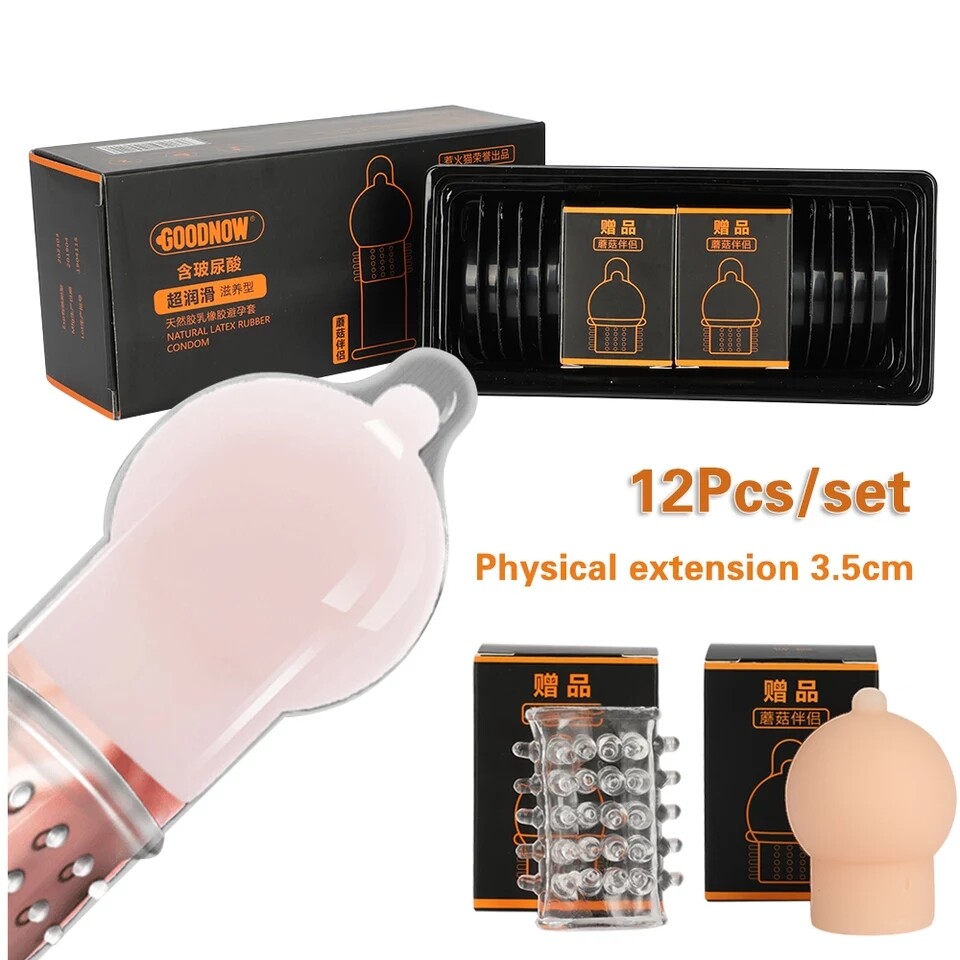 Beads Condoms For Men Penis Extender Reusable Ball Penis Condom 