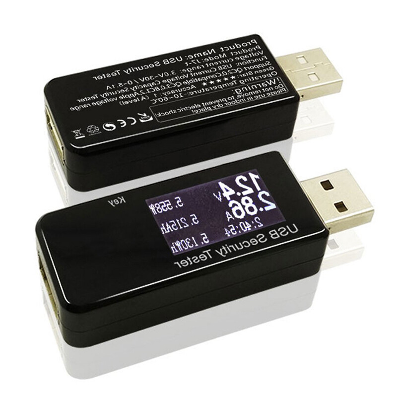 Mini USB Safety Tester LED Digital Voltmeter Ammeter Capacity Indicator Battery Voltage Charger Power Meter