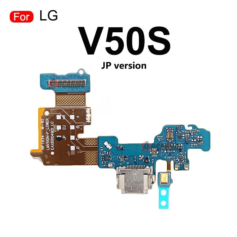 For lg v50s thinq usb fast charging port charger dock connector mic board flex replacement parts lm-v510n