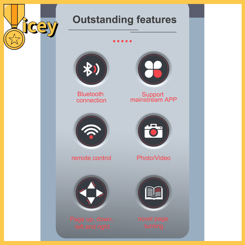 Tik Tok Ring Remote Control Portable Bluetooth Compatible Phone Selfie Timer Page Turner Controller Play Phone Artifact