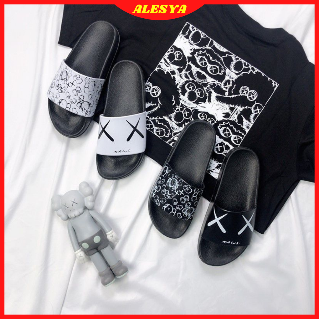 ALESYA Kasut KAWS Design new couple 