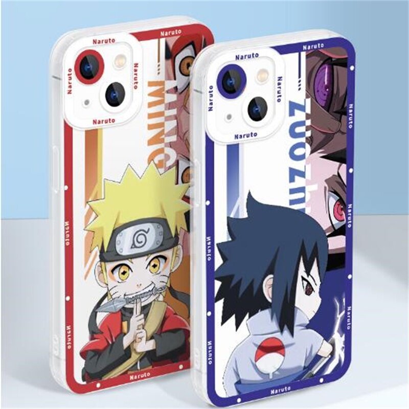 Ốp Điện Thoại Anime Nhật Bản Naruto Hoạt Hình Trong Suốt Chính Hãng Tương Thích Cho iPhone 11 12 13 14 Pro Max X Xs Max XR 6 6S 14 8 7 Plus SE 2020 2022 Ốp TPU Mềm Chống Va Đập