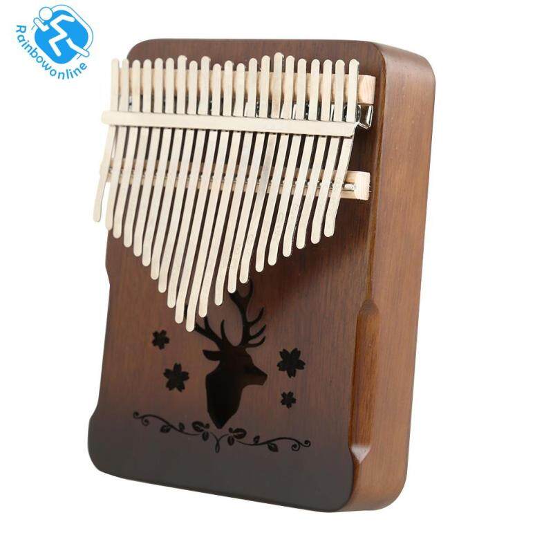 Vintage 21 Keys Reindeer Kalimba Acacia Musical Instrument Thumb Piano Malaysia