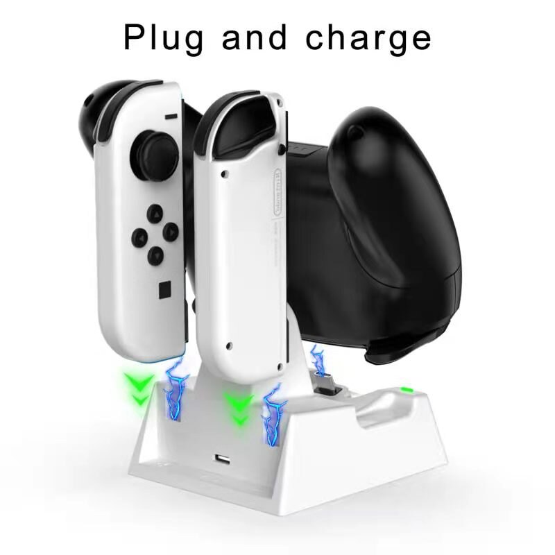 Đế Sạc Bộ Điều Khiển Đế Sạc Cho Nintendo Switch OLED Ghế Sạc NS Switch Máy Chủ Sạc Nhanh Phụ Kiện Tay Cầm Joycon Lite