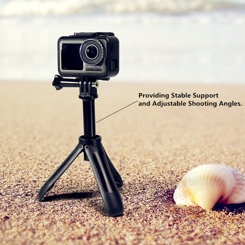 For Gopro Vlog Tripod Foldable Tripod Mini Portable Monopod for GoPro Session Osmo Action and Other Similar Camera Models Action Camera Accessory