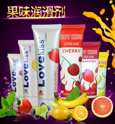 Hot Kiss Banana Flavor water soluble antibacterial sex Lubricant jam flavor massage lubricant five flavor Lubricant