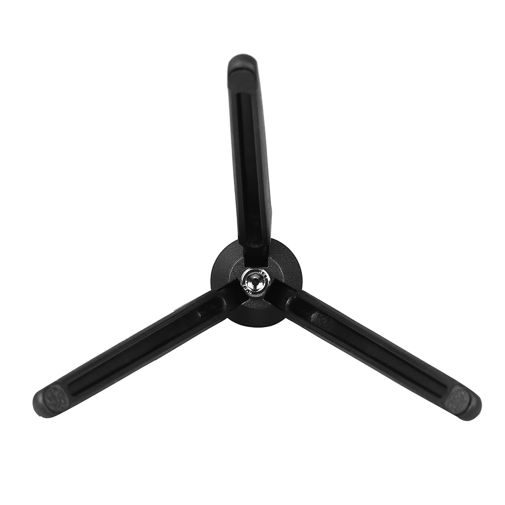 KINGJOY Portable Mini Tripod Stabilizer Stable Aluminium Alloy Desktop Tabletop Three-leg Stand Holder Support Base with 1/4 Inch Screw for GoPro Cameras DSLR Camcorder for Stabilizers of ZHIYUN FEIYU HOHEM DJI MOZA Max. Load Capacity 3kg/6.6Lbs