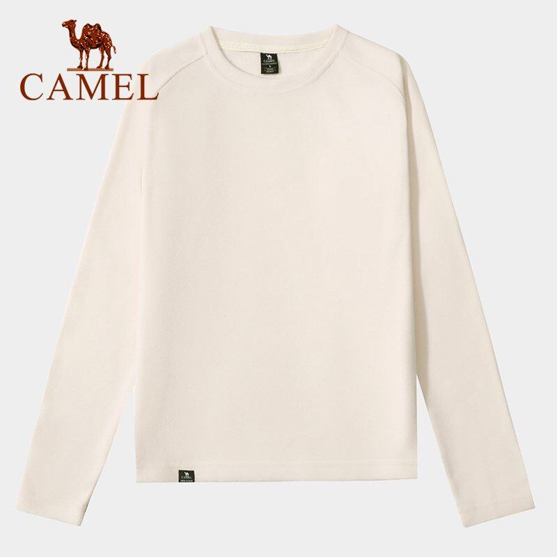 Camljeans Women's Fleece Top Autumn Winter Simple Long-sleeved Warm T-shirt Casual Bottoming Shirt Top Women