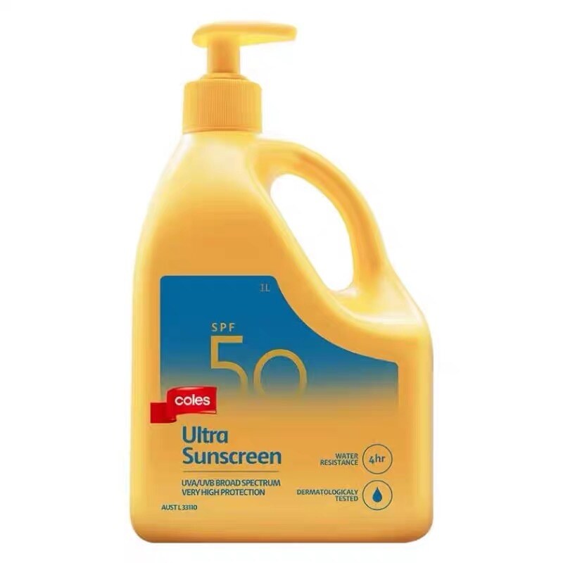 sunscreen Coles SPF 50 Sunscreen Ultra Pump 1L Lazada
