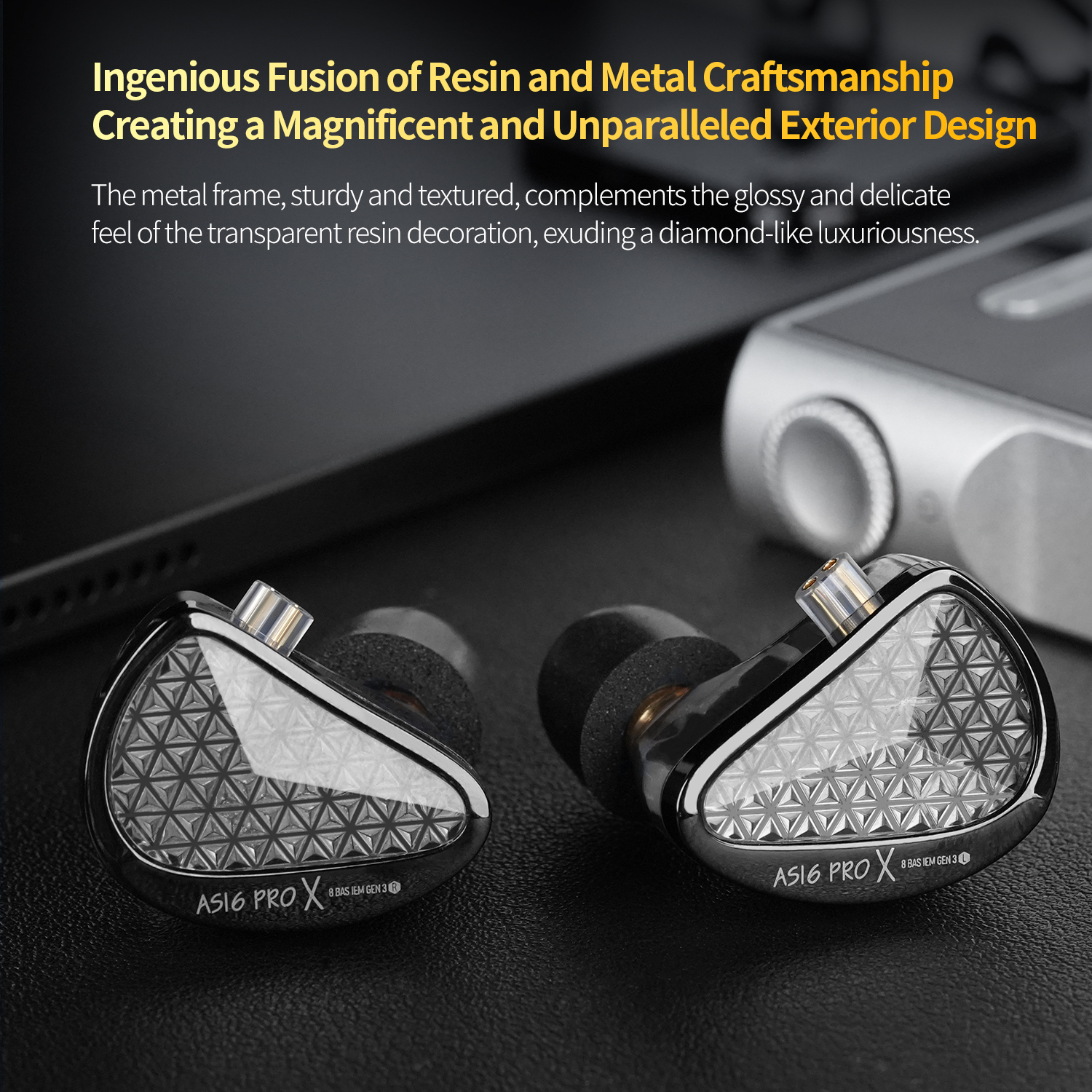 KZ AS16 Pro 16BA Professional IEMs with 3-Way Crossover HiFi