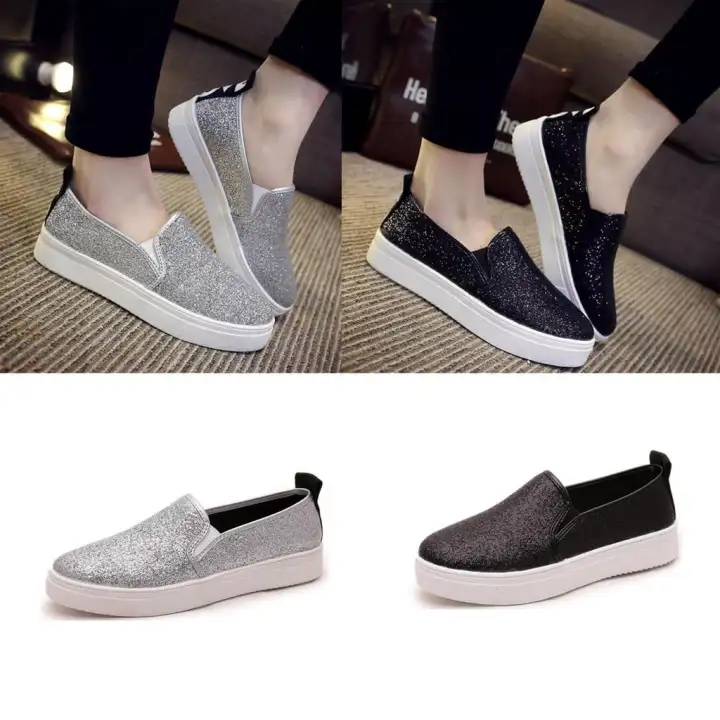 ladies slip on plimsolls