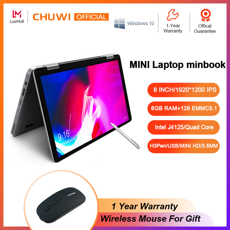 CHUWI Official MiniBook 8 Inch Yoga 360 Touch 2 In 1 Laptop Tablet PC ...