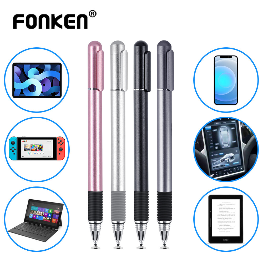 Fonken 2 Trong 1 Phổ Stylus Pen Vẽ Pencil Màn Hình Cảm Ứng Điện Dung Pen Cho Tablet Ipad iPhone Android Điện Thoại Phụ Kiện