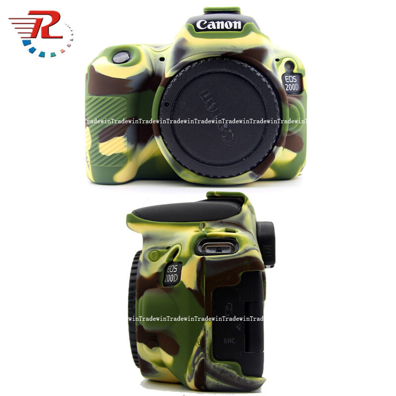 Silicone Rubber Camera Body Case Cover For Canon EOS 200D Mark II
