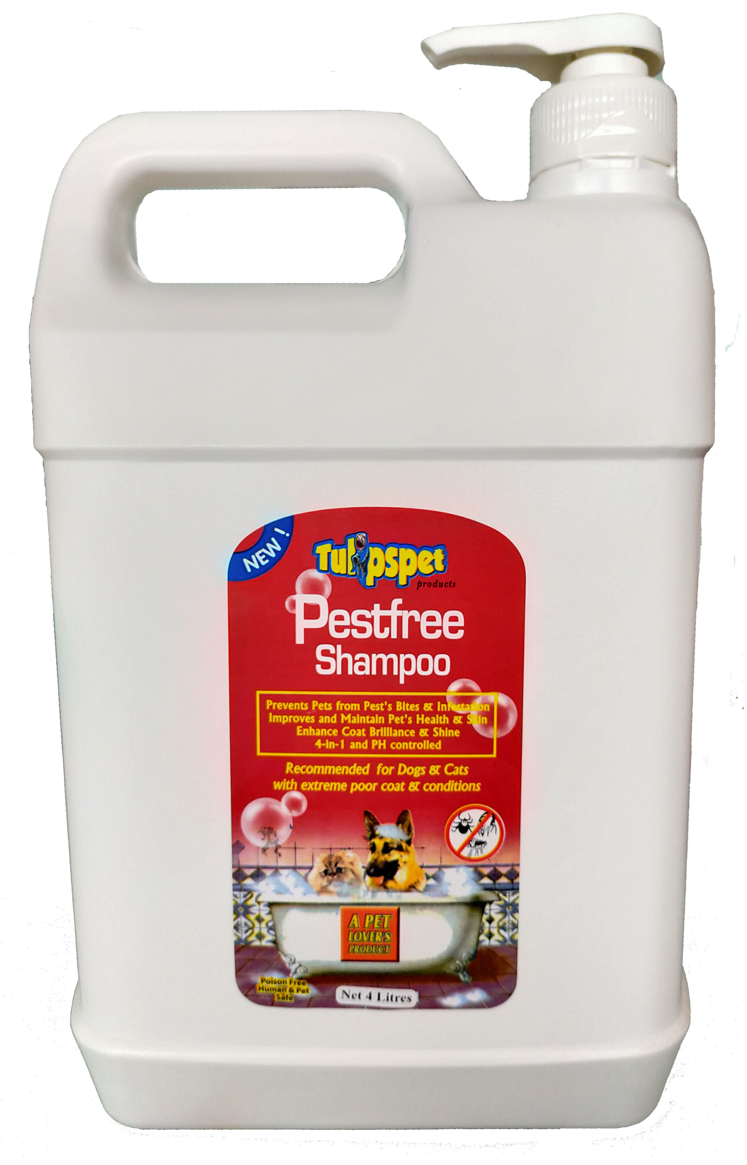 Tulipspet 4L Medicated Shampoo Dog & Cat Lazada