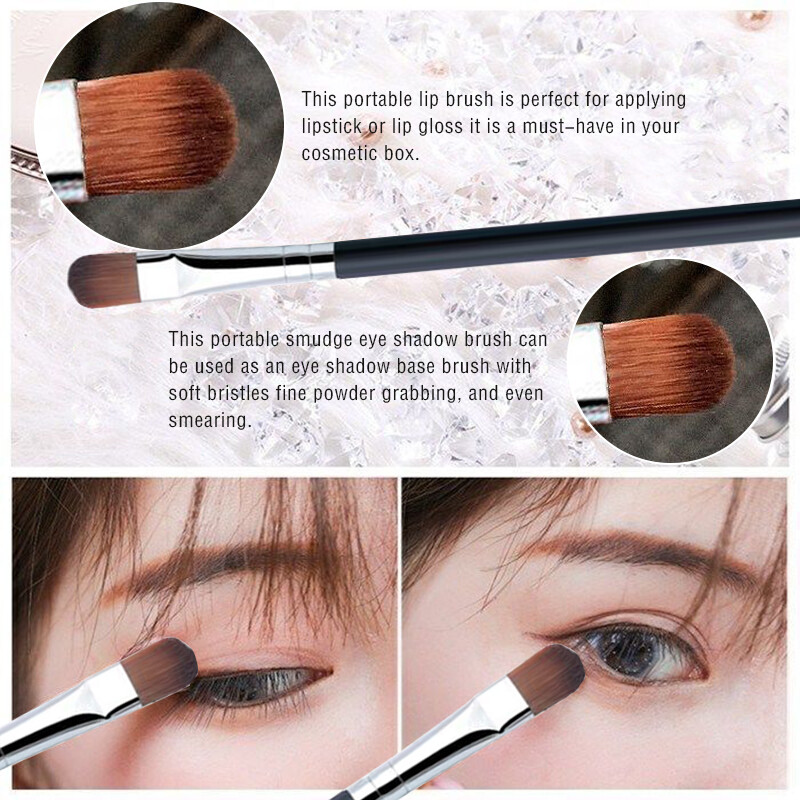 Derf 1 Chiếc Cọ Phấn Mắt Cọ Lông Mày Cọ Kẻ Mắt Dụng Cụ Trang Điểm Mắt Cầm Tay