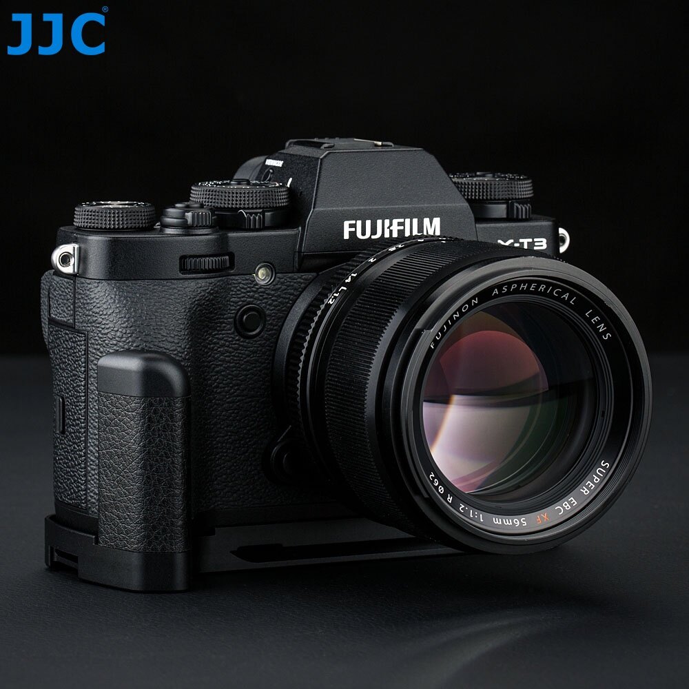 JJC HG-XT3 Camera Solid Metal Hand Grip Secure Handle Bracket For Fujifilm X-T3 X-T2 XT2 XT3 Cameras, Replace MHG-XT3 MHG-XT2