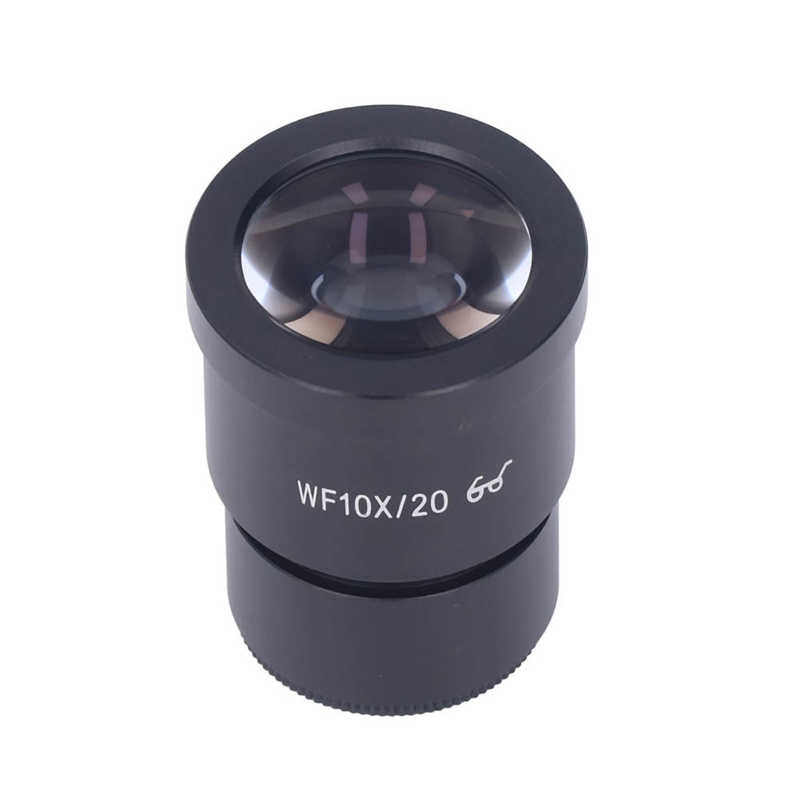 Microscope Lens WF10X/20 Laboratory Stereo Microscope Lens 30Mm Inter High Eye Point Wide Angle Eyepiece Microscope Fittings
