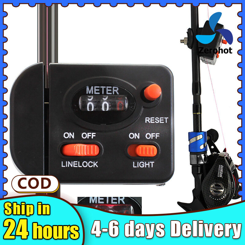 Manual Fishing Line Depth Finder Counter With Clear Display Shockproof Seawater-resistant Fishing Tackle Tool