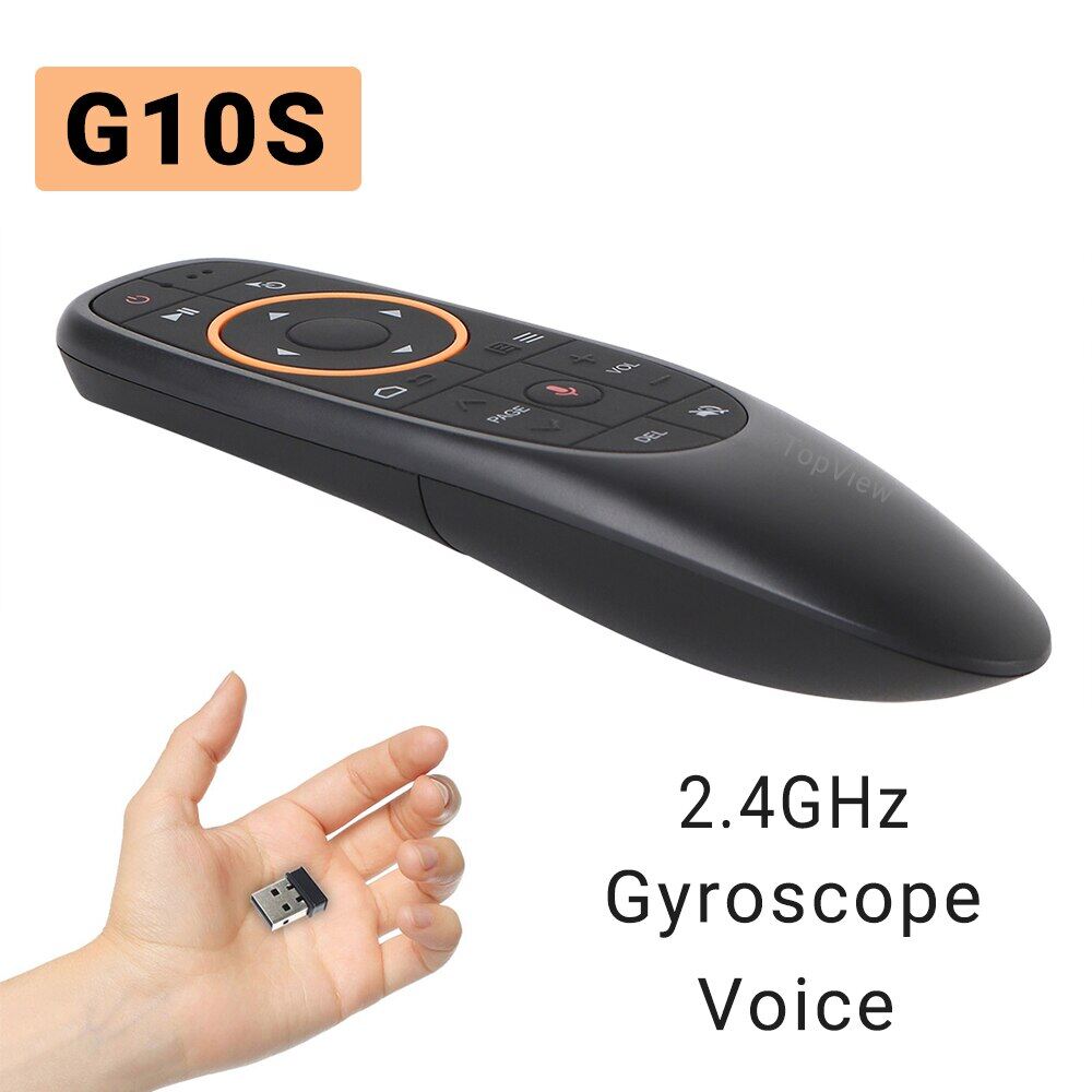 New G10S Air Mouse 2.4G Wireless Air Remote Mouse With Voice And Gyroscope IR Learning And Infrared Remote Control