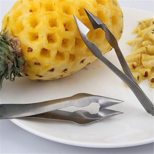 Sanhe Gadgets Fruit Vegetable Tools Kitchen Supplies Vegetable Core Clip Stainless Steel Slicer Pineapple Peeler Corer Cutter Pineapple Eye Seed Remover Clip